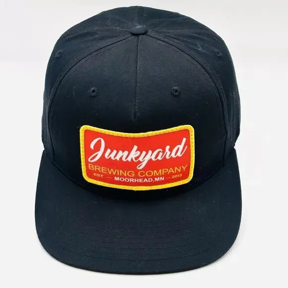 Junkyard Brewing Co Trucker SnapBack Hat NoMo Moorhead MN Beer Patch - Picture 3 of 6
